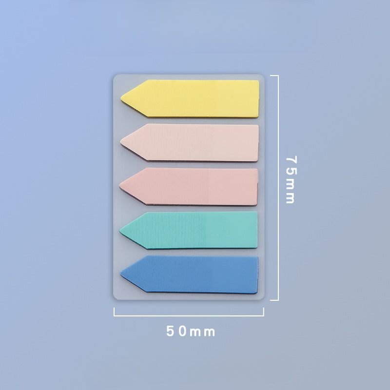 Wholesale PET Fluorescent Plastic Bookmark Sticky Notes